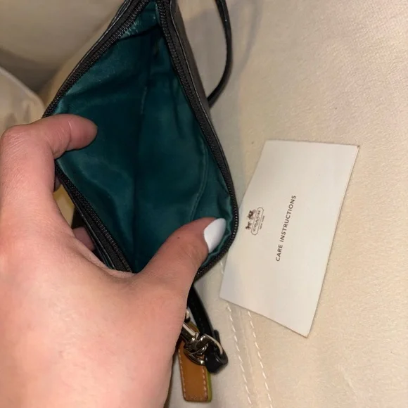 Black Coach Wristlet - Picture 5 of 5